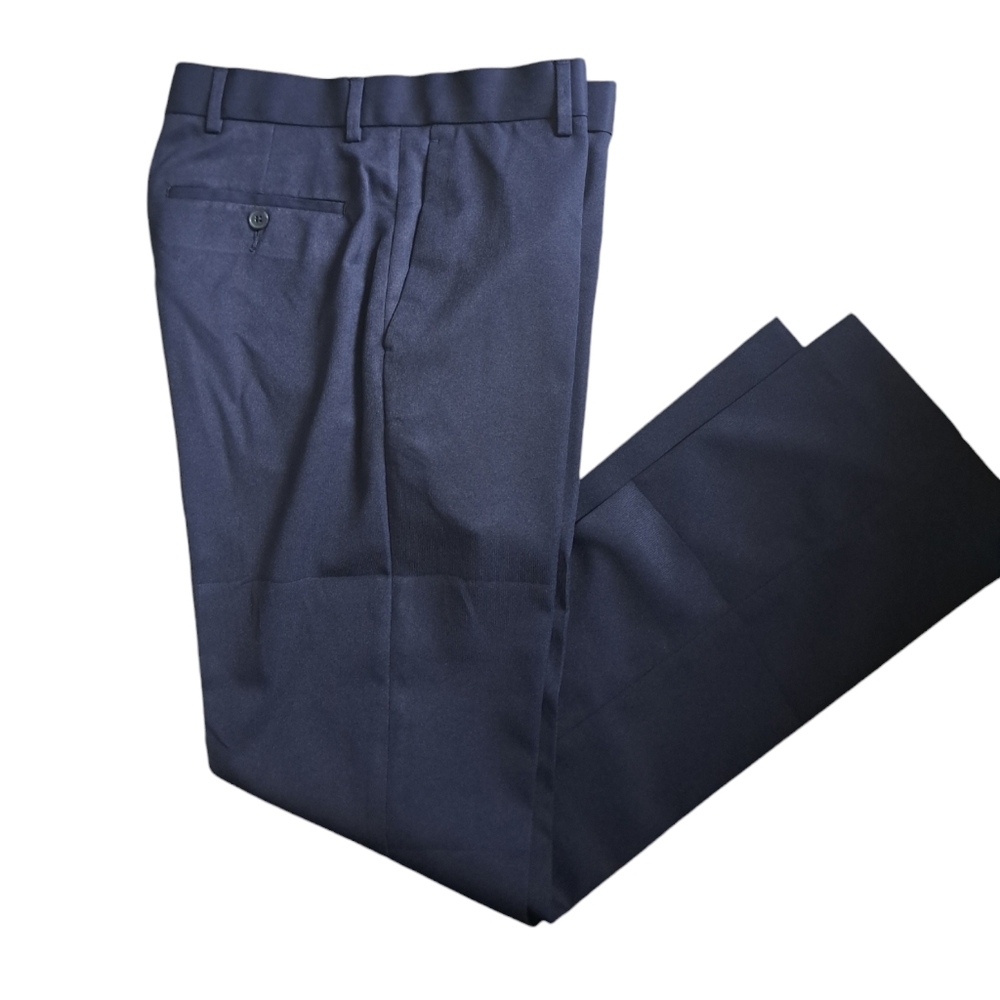 APT.9 Slim fit easy care Men's Dress Pants navy blue lightweight 30/32
